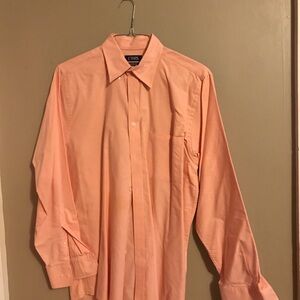 Chaps Orange Dress Shirt Long Sleeve